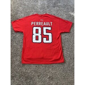 Washington Capitals MATHIEU PERREAULT 85 Hockey Jersey T Shirt Red XL Tee Reebok